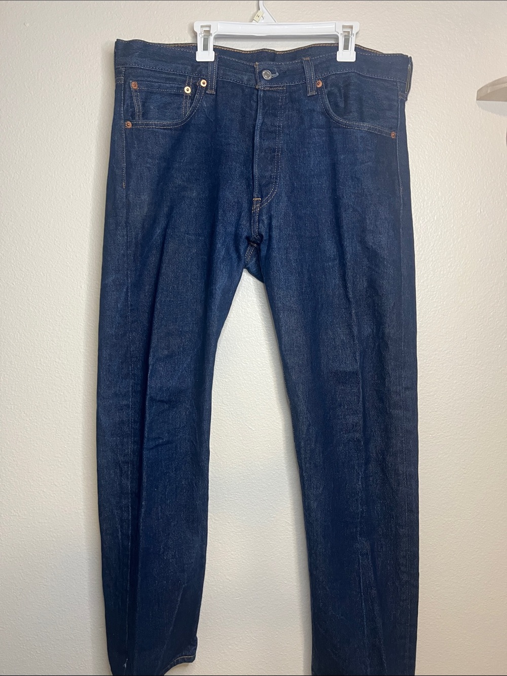 New Levi’s 501 Men's Dark Blue Straight-Leg Jeans